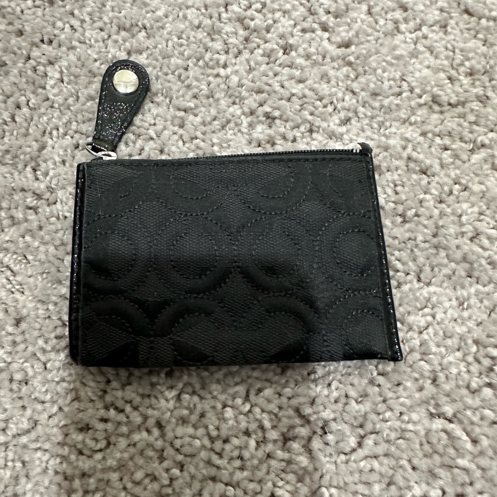 Coach card key ring
